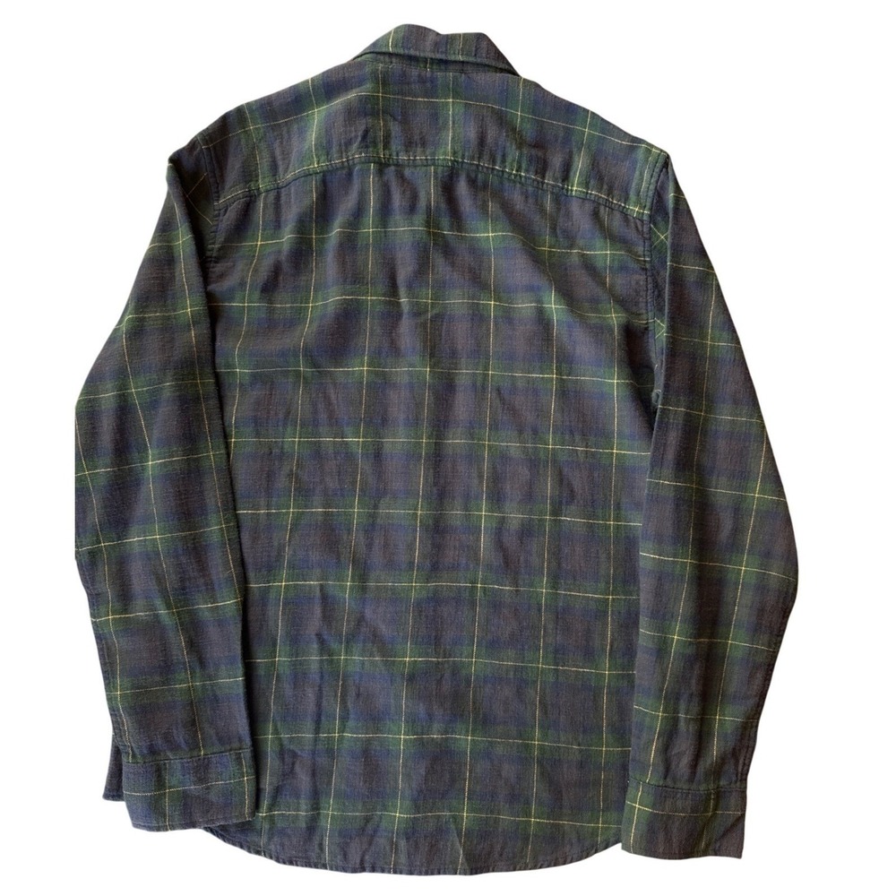 American Eagle Flannel Shirt Men Medium Green Navy Plaid Super Soft NWT - Picture 2 of 8